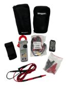 As new Megger DCM340 Clampmeter, Megger PVM210 Solar Irradiance Meter & Megger PV Test Lead Set.