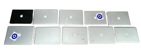 Assorted pre-owned Apple MacBooks (Drives removed - See description).