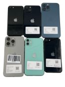 Assorted pre-owned Apple iPhones sold for parts only (All items iCloud account locked).