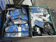 Assorted new & pre-owned electrical items (Sold as seen).