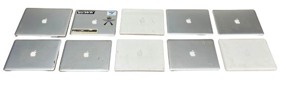 Assorted pre-owned Apple MacBooks (Drives removed - See description).