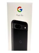 As new Google Pixel 8a 128GB in Obsidian (SKU: GA04432-GB EAN: 840244707934) (Box sealed).