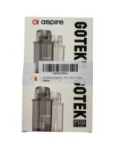 10 Packs of 2 Aspire Gotek X Replacement 0.8 Ohm Pods (EAN: 6958947153775) (Over 18's only).