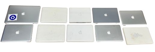 Assorted pre-owned Apple MacBooks (Drives removed - See description).