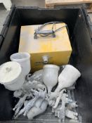 A pre-owned Apollo HVLP Pro-spray 1500-3s sprayer complete with four Devilbiss finish line spray gun