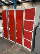 Eleven (4 door) lockable lockers (All with keys).