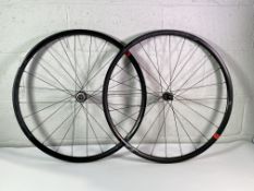 An as new set of Fulcrum racing DB 6 wheels (622x20mm).