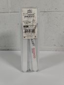 An as new pack of 100 Bahco Sandflex bi-metal sabre sawblade for pallet repair 8.12 TPI (REF: 3940-1