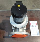 A Banico gas solenoid valve automatic-reset 80mm 230V, boxed (ZEVF80).