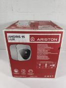 An as new Ariston under sink electric water heater 2kW 15Ltr.