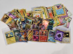 A quantity of assorted Pokemon TCG trading cards.