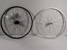 Four as new road bike wheels to include Bontrager AT-550 and Shimano RS.
