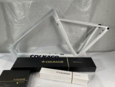 An as new Colnago V5RS Disc 2025 Carbon Road Frameset VRWB (Colnago 26, frameset 45436).