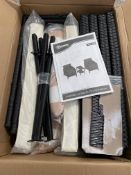 An Outsunny 3-piece rattan outdoor set, black 860-086 BK.