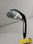 A Mizuno Pro T-1 golf wedge, 58 degree, 10 V (Right-handed). Item is in an as new condition aside fr