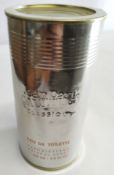 An as new Jean Paul Gaultier le Classique eau de toilette, 100ml /3.4fl.oz, sealed (tin slightly den