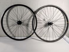 A boxed as new Mavic E-Speedcity 700c DCL wheelset in black.
