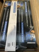 Four boxed as new Samson MK10 Professional Microphone Stands.