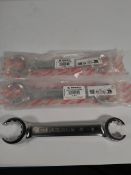 Three Facom 42.36X41 Flare Nut Wrench – 36 x 41 – BI-Hexagon (9 Point) Double open ended.