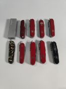 Ten pre-owned Swiss army penknives (over 18s only).