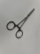 Fifty as new brass dermal flat head forceps.