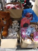 A large quantity of toys/plushies.