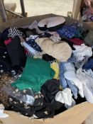 Assorted pre-owned clothing and related.