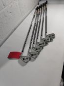 Six pre-owned PXG 3x forged 0317CB golf irons (R/H).