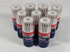 Nine as new Sealey 11pc HSS Titanium Drill Bit Set (MN: AK5701, 5054630397820).