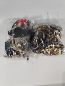 A quantity of assorted pre-owned costume jewellery and watches.
