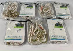 Seven Tractel LDR adjustable lanyards.