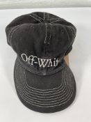 A pre-owned Off-White Off-White Logo Embroidered Baseball Cap.