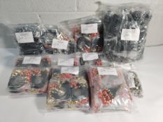 A large quantity of as new RF/Coaxial connectors, adapters and cable assemblies (approximately 1900