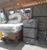 Seven assorted mattresses in various sizes and brands.