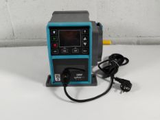 An as new Watson Marlow Qdos Metering Peristaltic Pump, Manual, 60l/hr, 4bar, 380Gpd, 60psi, Sebs PF
