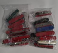 Twenty assorted pre-owned Victorinox Swiss army multi-tools (over 18s only).