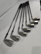 Seven pre-owned Ping i525 golf irons R/H (4,5,6,7,8,9,W).