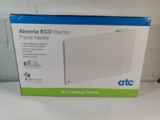 An as new Almeria 1500W digital panel heater, Size: 440 x 680 x 100 mm (REF: DPH1500-ECO2).