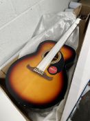 An as new Fender DE FA-135 Concert Acoustic Guitar, sunburst.