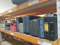 A quantity of pre-owned power tools to include Dewalt, Bosch and Ryobi.