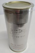 An as new Jean Paul Gaultier le Classique eau de toilette, 100ml /3.4fl.oz, sealed (tin slightly den