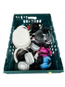 Assorted pre-owned over-ear headphones (Sold as seen).