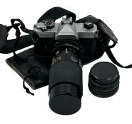 c.1979 Fujica STX-1 35mm SLR Camera with X-Fujinon 50mm f1.9 FM Lens and Tamron CF Tele Macro 80-210