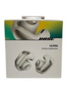 As new Bose Ultra Open Wireless Bluetooth Earbuds in White Smoke (EAN: 017817846912).