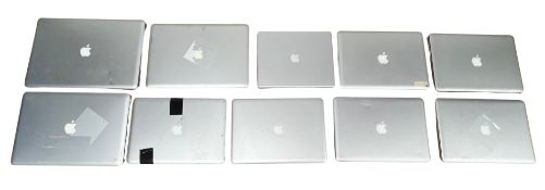 Assorted pre-owned Apple MacBooks: 3 × A1278, 1 × A1297, 1 × A1054, 1 × M5884, 4 × unknown model (Dr