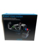As new Logitech G Saitek PRO Flight Yoke System (Box damaged) (P/N: 945-000004 EAN: 5099206069909).