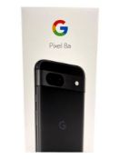 As new Google Pixel 8a 128GB in Obsidian (SKU: GA04432-GB EAN: 840244707934) (Box sealed).