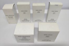 Six Gucci related nearly new perfume testers, various sizes (some packaging may have slight damage)