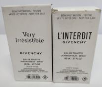 Two as new Givenchy fragrances - L'interdit eau de toilette 80ml and Very Irresistible eau de toilet