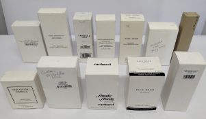 Twenty four nearly new perfumes/testers and related to include Versace, Davidoff, CK, Elie Saab and
